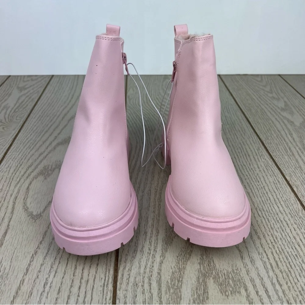 Juicy Couture Girl's Carlsbad Gem Embellished Boots 4 Kids Pink $50 FB3090